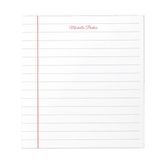 Lijnpapier professioneel effen minimalistisch mode notitieblok (Voorkant)