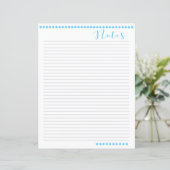 Lijnpapier voor notities | Baby Blue (Staand voorkant)