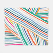 Lijnpatroon Fleece Deken (Voorkant (Horizontaal))