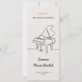 Lijnprogramma met pianomuziek van grote componiste kaart (Voorkant)