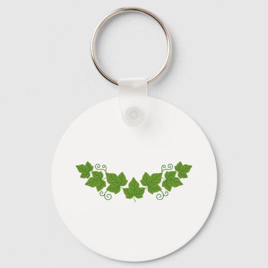 Lijnrand Ivy Leaf Sleutelhanger (Voorkant)