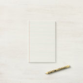 Lijnse notities voor Multomap op laptoppapier na d Post-it® Notes (Op bureau)