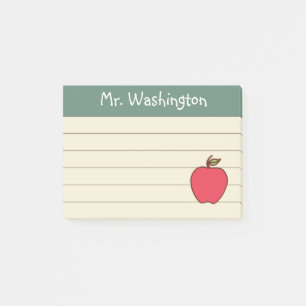 Lijnse schoolbordpost waarin hij cadeautjes aannee post-it® notes