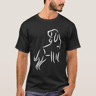 Lijntekening Bloedhond T-shirt