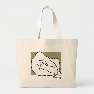 Lijntekening van Ishmael. Grote Tote Bag
