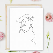 Lijntekening | Zwart-wit | Minimalistisch