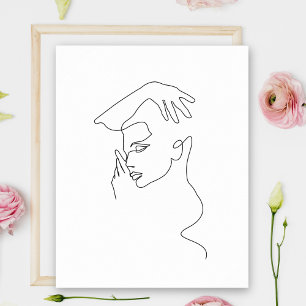 Lijntekening   Zwart-wit   Minimalistisch Poster