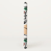 Lijntekenkat en bloemen Case-Mate iPhone case (Achterkant / rechts)