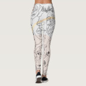Lijnvlakken patroon leggings (Achterkant)
