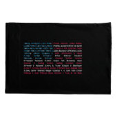 Lijst 46 Amerikaanse Presidenten van de Verenigde  Kussensloop (Achterkant)