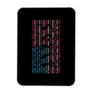 Lijst 46 Amerikaanse Presidenten van de Verenigde Magneet