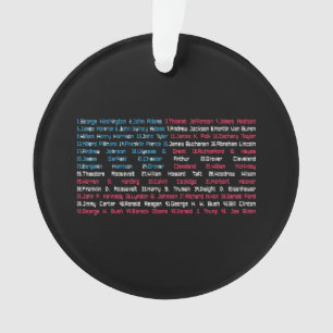 Lijst 46 Amerikaanse Presidenten van de Verenigde Ornament
