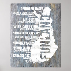 Lijst 4 van Finland Funland Kolossale Poster/Druk Poster