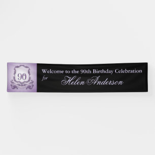  Lijst 90th Birthday gepersonaliseerde banner