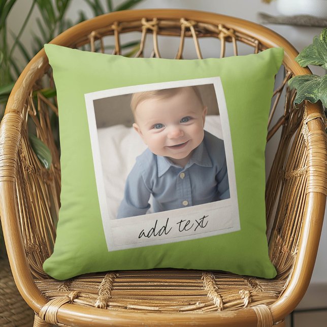  Lijst Aangepaste foto Lime Green Kussen (Custom Photo Pillow)