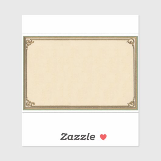 Lijst begin jaren '00 sticker (Vel)