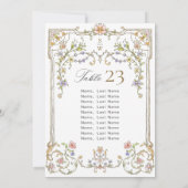 Lijst Boheemse Zitkaart Kaart (Achterkant)