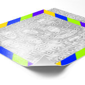 Lijst Bright Stripes Foto Afdruk (Hoek)