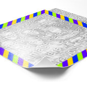 Lijst Bright Stripes Foto Foto Afdruk (Hoek)