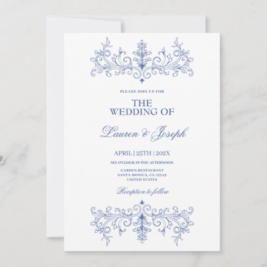 Lijst bruiloft Kaart (Voorkant)