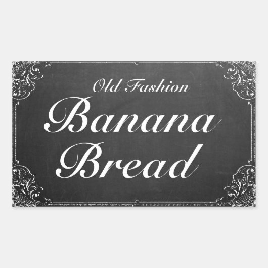    Lijst Chalkboardlabel Rechthoekige Sticker (Voorkant)