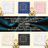  Lijst | De avond voor de bruiloft Folie Servetten