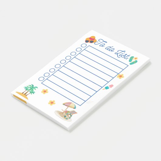 Lijst doen: strand post-it® notes (Schuin)
