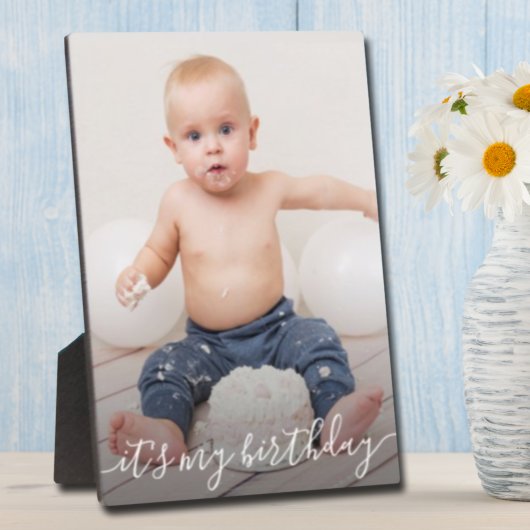 Lijst Easel Back Frameless Foto van Birthday Afbee Fotoplaat