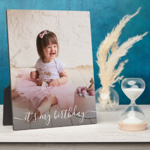 Lijst Easel Back Frameless Foto van Birthday Afbee Fotoplaat