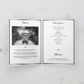 Lijst Fotoherdenking Gevouwen Begrafenis Programma (Binnen)