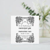  Lijst Handfasting Flat Save The Date Kaart (Staand voorkant)