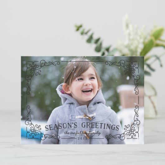 Lijst Holiday Kaart - Onyx (Staand voorkant)