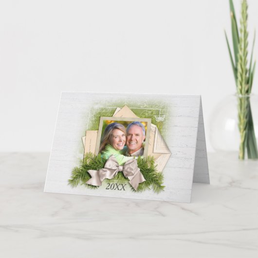  Lijst kerstmis met  Feestdagen Kaart (Voorkant)