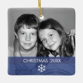 Lijst kerstsnowflake - Modern Keramisch Ornament (Voorkant)