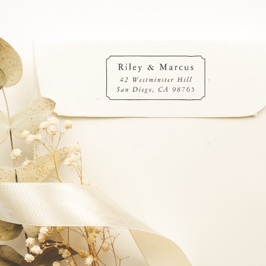  Lijst & Koppels Namen Retouradres Rubberstempel