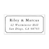  Lijst & Koppels Namen Retouradres Rubberstempel (Afrduk)