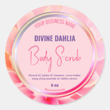 Lijst met bleekroze gradiënt