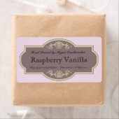  Lijst met bloemaccenten in rood grijs Etiket (Insitu)