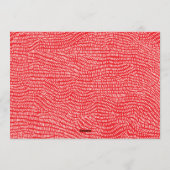 Lijst met de moderne Cherry Red Doodle Feestdagenkaart (Achterkant)