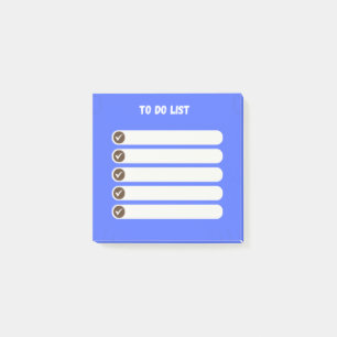 Lijst met efficiënte taken Post-IT-notities (blauw Post-it® Notes