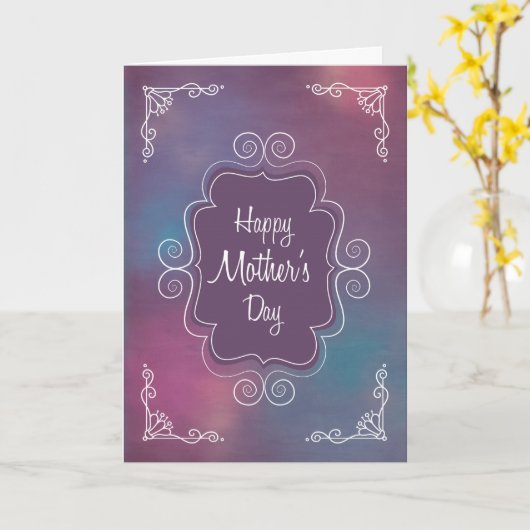 Lijst met gelukkige moederdag Kaart (Gele Bloem)