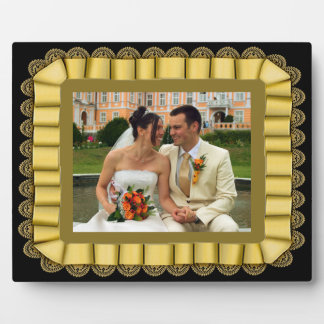 Lijst met gepersonaliseerd weddenschap Gold Lace R Fotoplaat