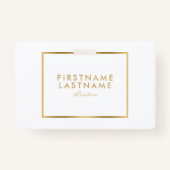 Lijst met Gold Boder minimaliseren Badge (Achterkant)