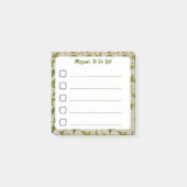 Lijst met groene bladwijnstokken Sticky Lined To D Post-it® Notes (Voorkant)