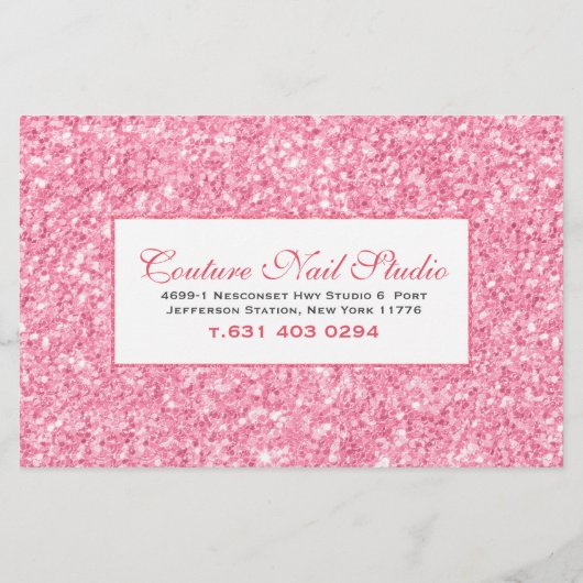 Lijst met het menu Rasternagels afdrukken roze Gli (Achterkant)