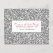 Lijst met het menu Witte Glitter-printnagels (Achterkant)