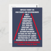 Lijst met hoge misdrijven en misdemeer Impeach Tru Briefkaart