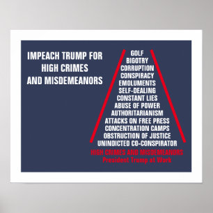 Lijst met hoge misdrijven en misdemeer Impeach Tru Poster