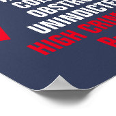 Lijst met hoge misdrijven en misdemeer Impeach Tru Poster (Hoek)