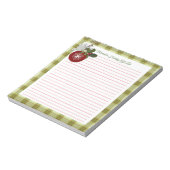 Lijst met kerstcadeaus notitieblok (Gedraaid)